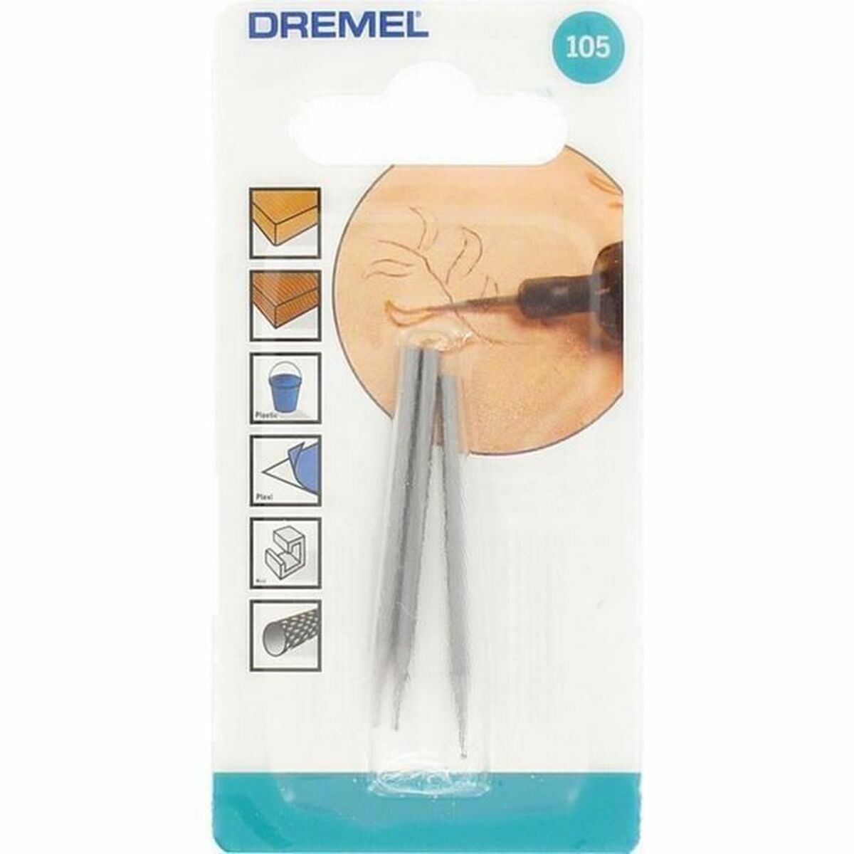 Milling Cutter Dremel 105 Ø 0,8 mm (3 antal) - 4