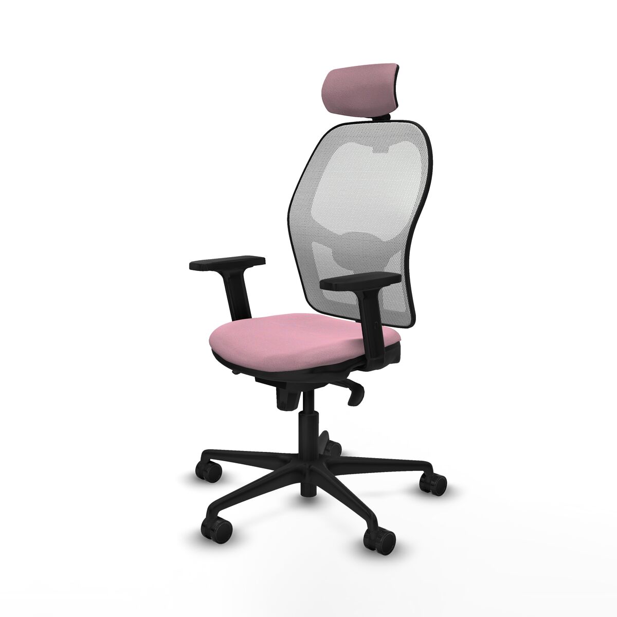 Kontorsstol med nackstöd Piqueras y Crespo 2D036N2 Rosa - 2