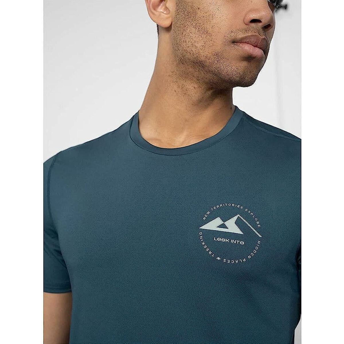 T-shirt med kortärm Herr 4F Fnk M210 Mörkblå - 8