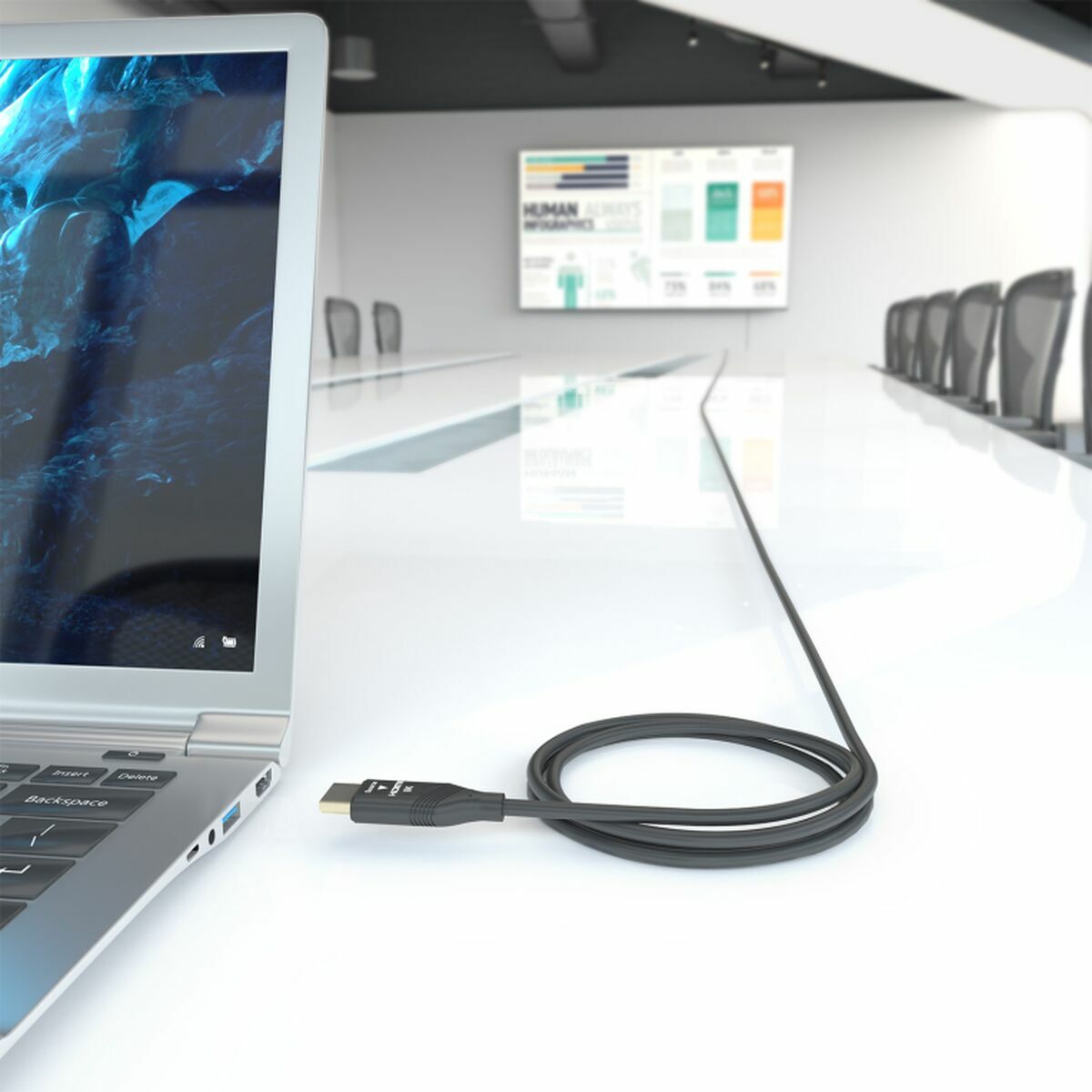Kabel HDMI Aisens A153-0935 Svart 20 m - 4