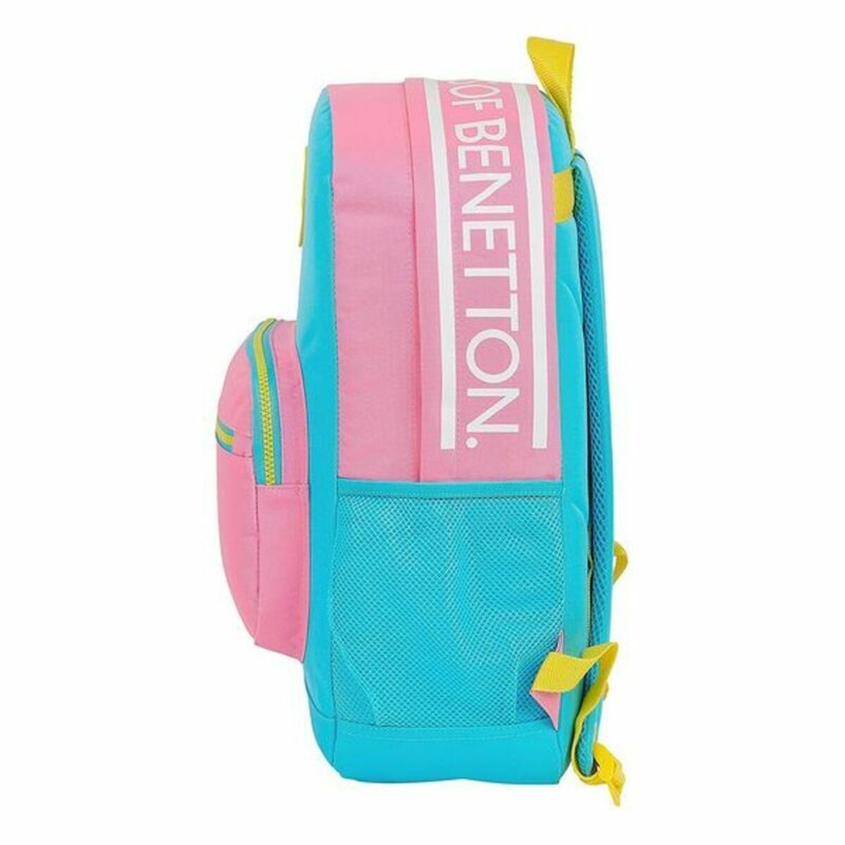 Laptopryggsäck Benetton Color Block 15,6'' Gul Rosa Turkos - 3