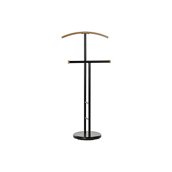 Klädhängare DKD Home Decor Svart Naturell Trä Metall 46 x 28 x 105 cm