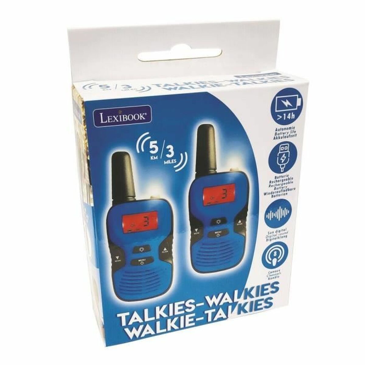 Walkie-Talkie Lexibook TW43 Monitor Blå - 5