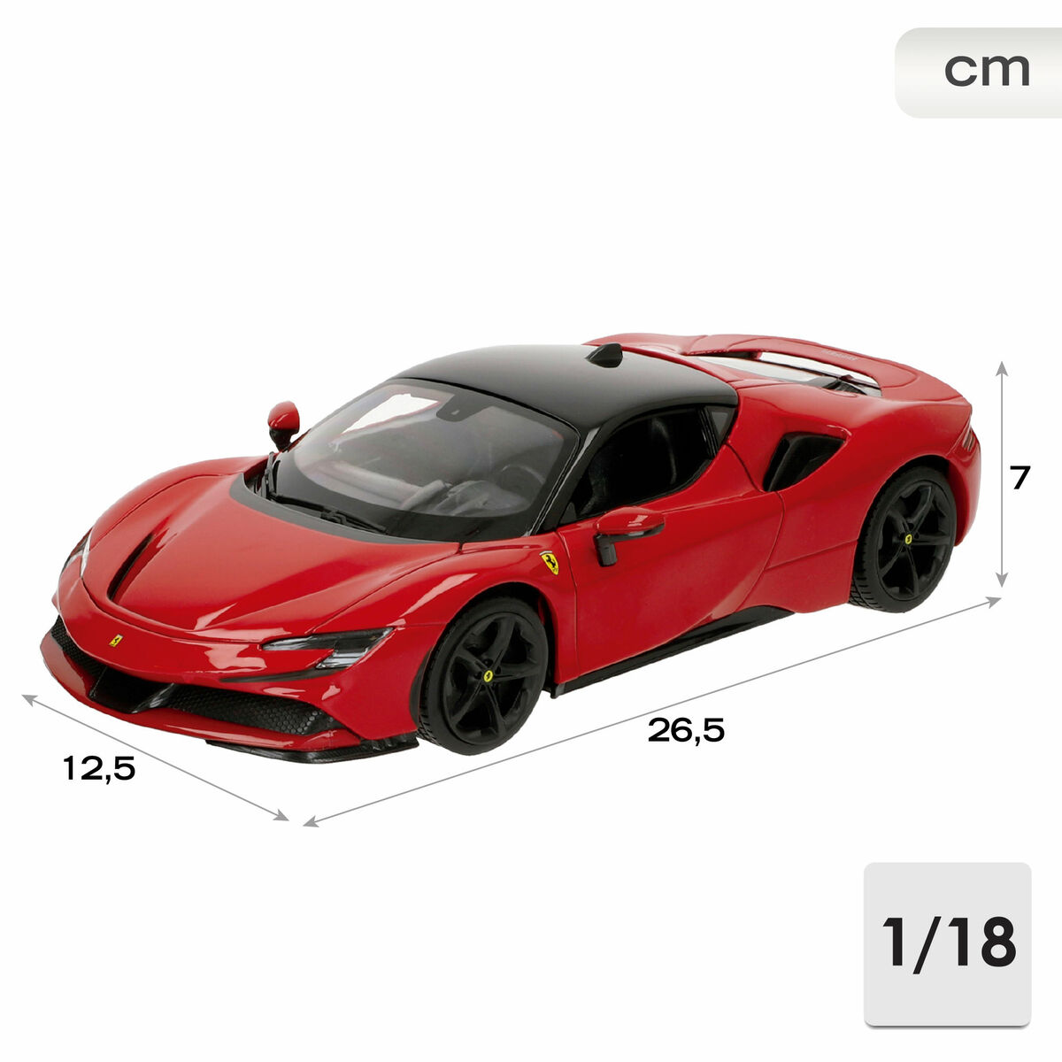 Bil Bburago Ferrari SF90 Stradale 1:18 - 4