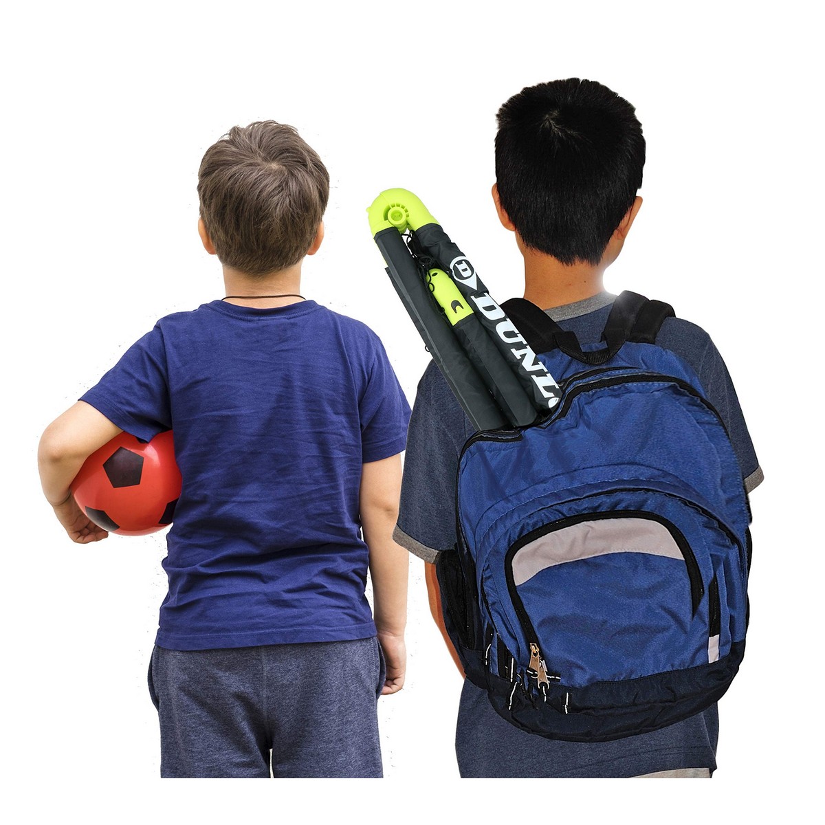Hopvikbart fotbollsmål Dunlop Mini Svart - 2