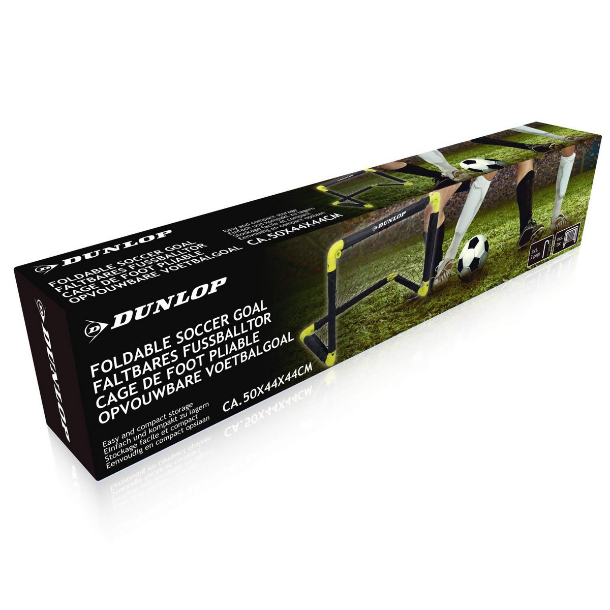 Hopvikbart fotbollsmål Dunlop Mini Svart - 7