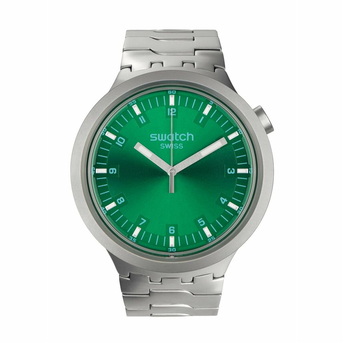 Herrklocka Swatch SB07S101G Grön Silvrig (Ø 47 mm) - 8