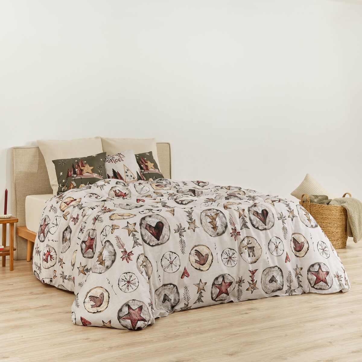 Påslakan Decolores Laponia Multicolour 175 Trådar 140 x 200 cm Säng 80