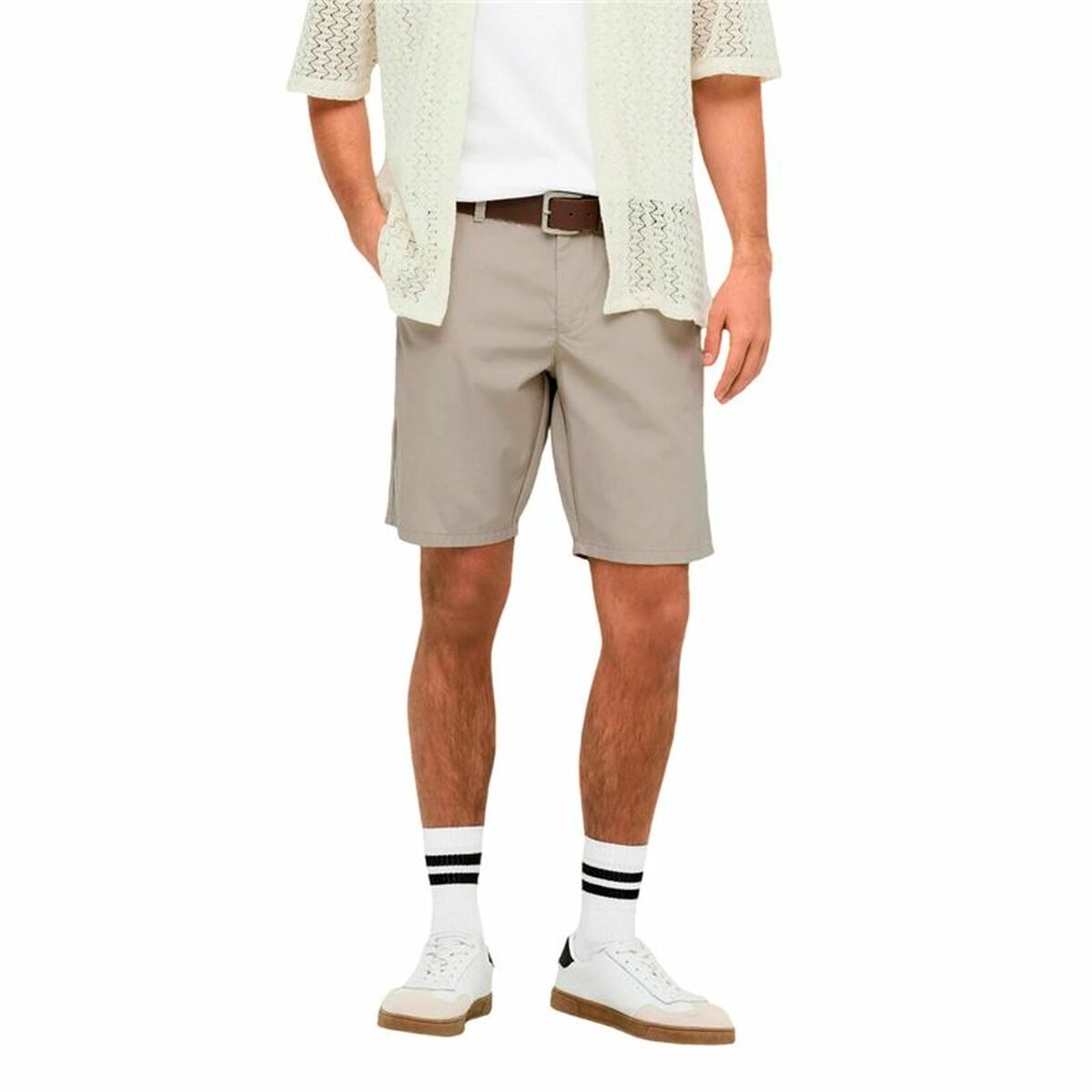 Byxor Only & Sons Onskal Chino 0287 String Vit Naturell - 3