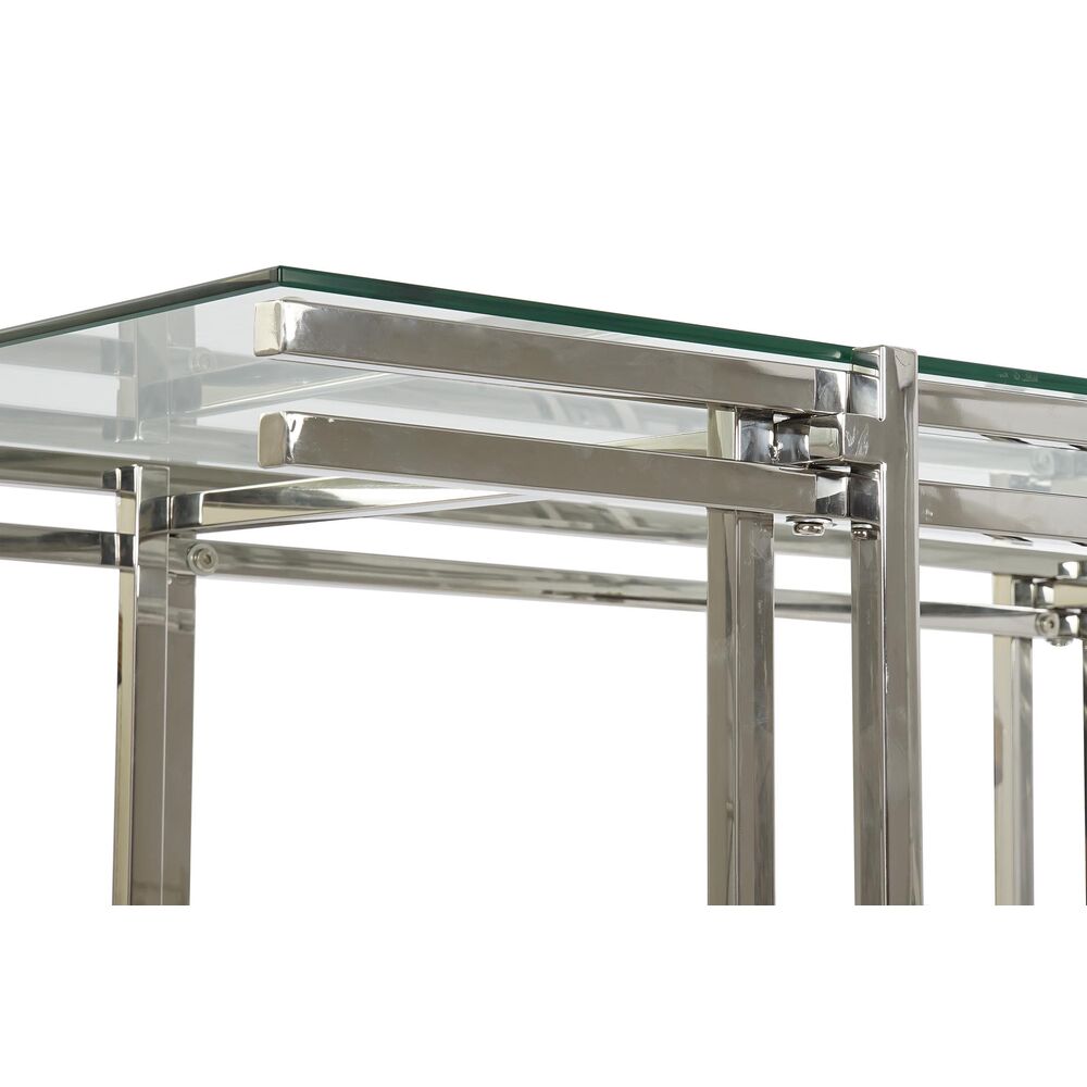 Soffbord DKD Home Decor Glas Rostfritt stål (120 x 60 x 45 cm) - 3