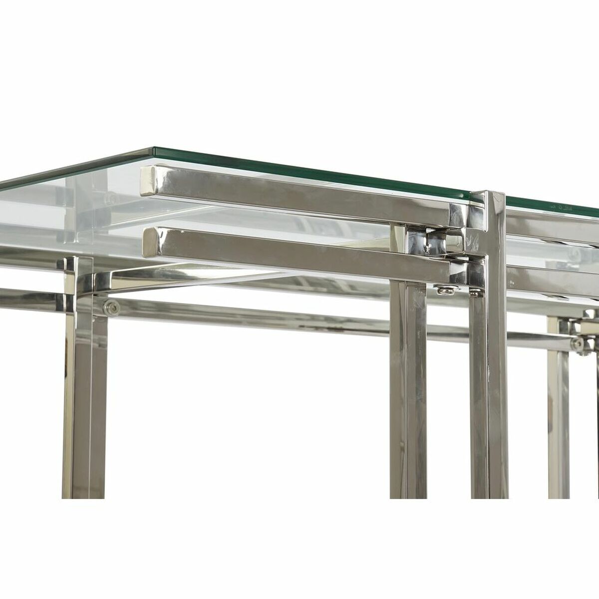 Soffbord DKD Home Decor Glas Rostfritt stål (120 x 60 x 45 cm) - 8