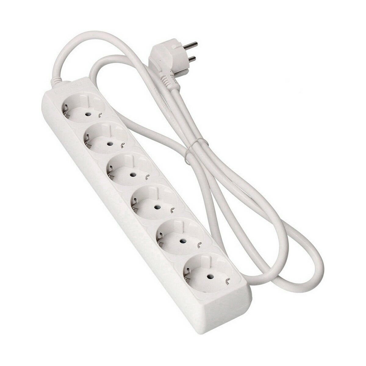 Ellist 6 Tomas-uttag utan brytare EDM 41036 Schuko (3 m) - 2