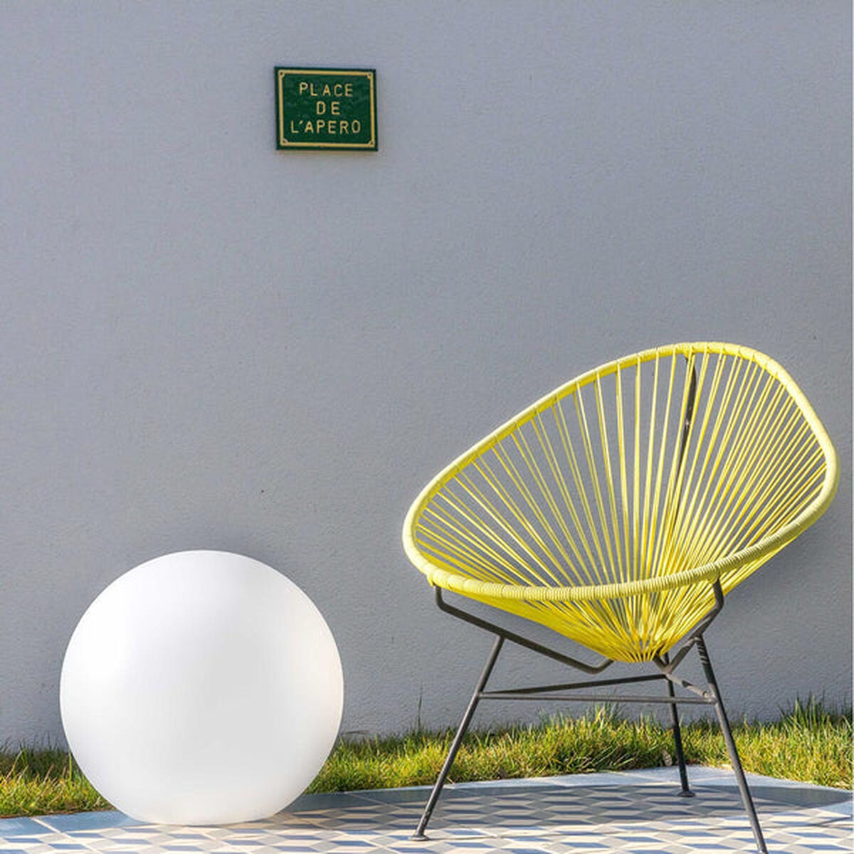 Ljusboll utomhus Lumisky Bobby Vit Ø 60 cm E27 - 8