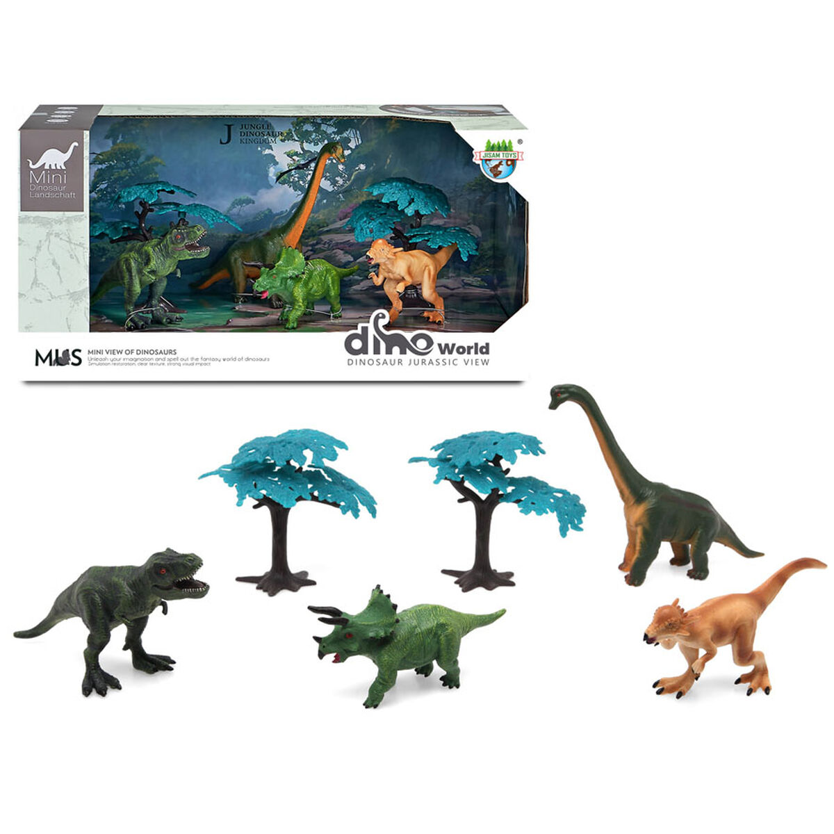 Set med dinosaurier Dinosaur View - 4