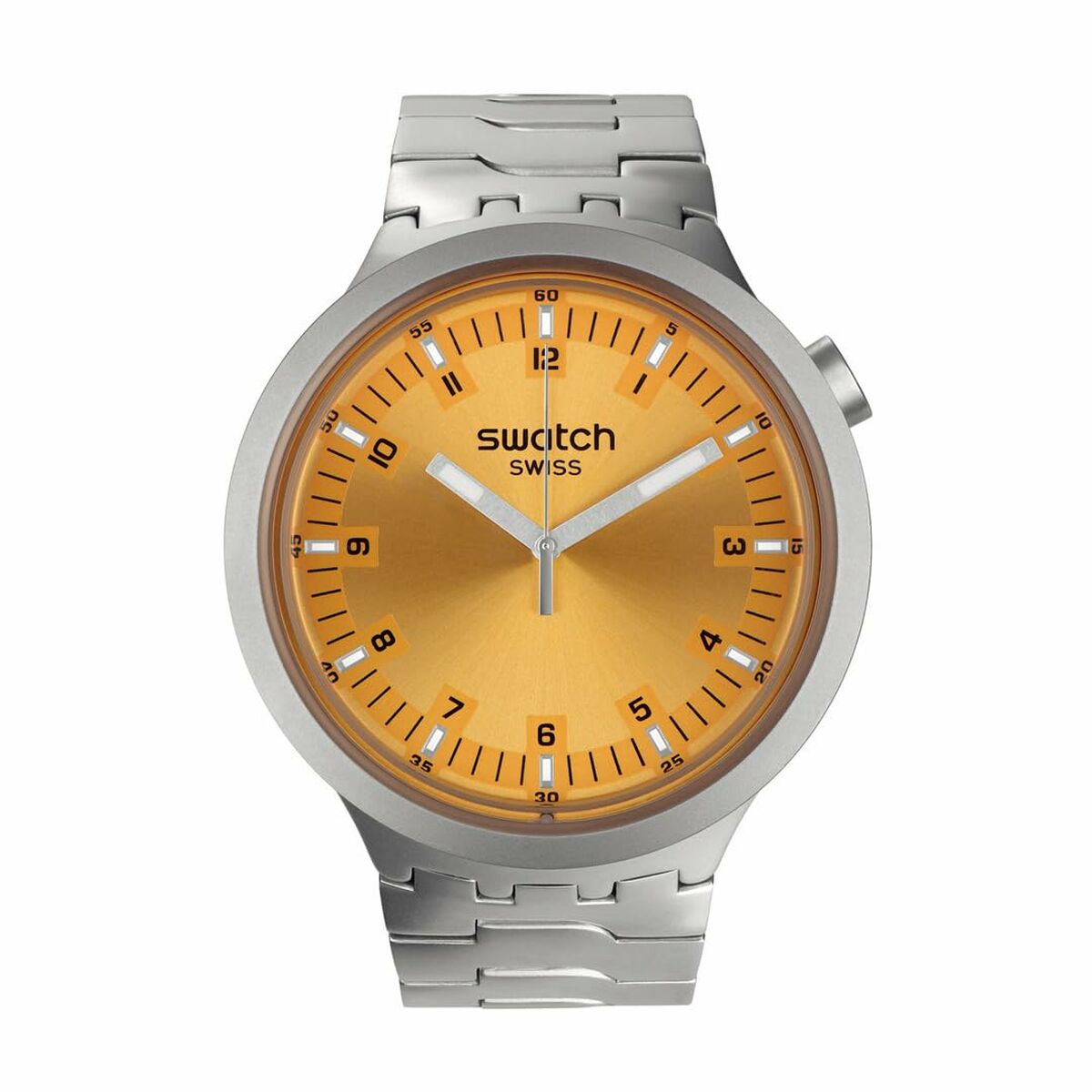 Herrklocka Swatch SB07S103G Gul Silvrig (Ø 47 mm)