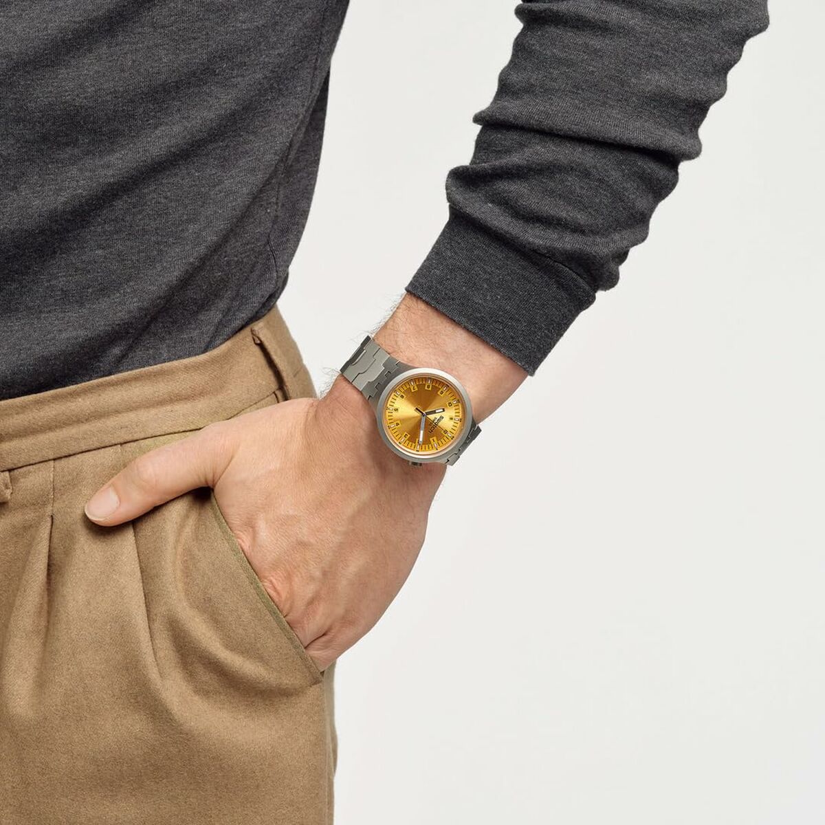 Herrklocka Swatch SB07S103G Gul Silvrig (Ø 47 mm) - 9