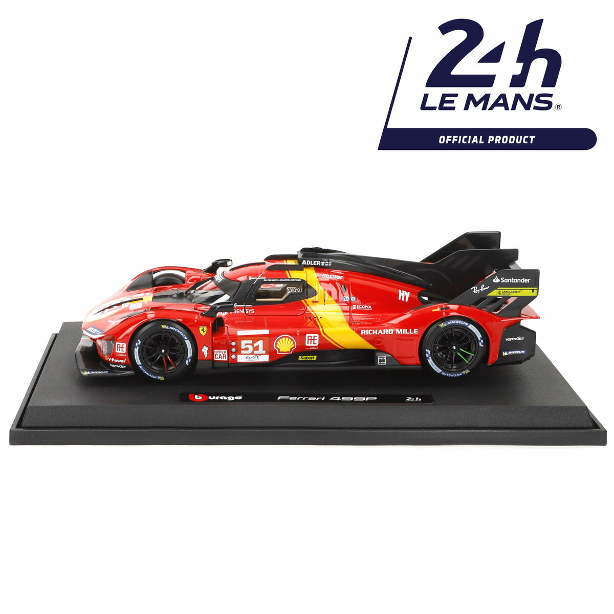 Bil Bburago Ferrari Racing 499 LMH #51 1:18 - 3
