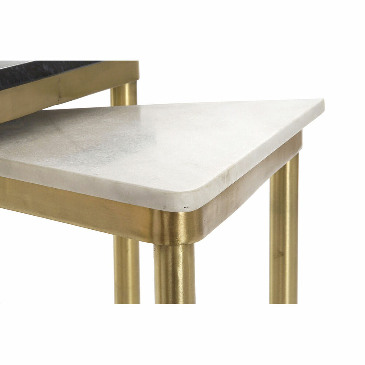 Set om 3 bord DKD Home Decor Vit Svart Grön Gyllene 68 x 46,5 x 53 cm - 5