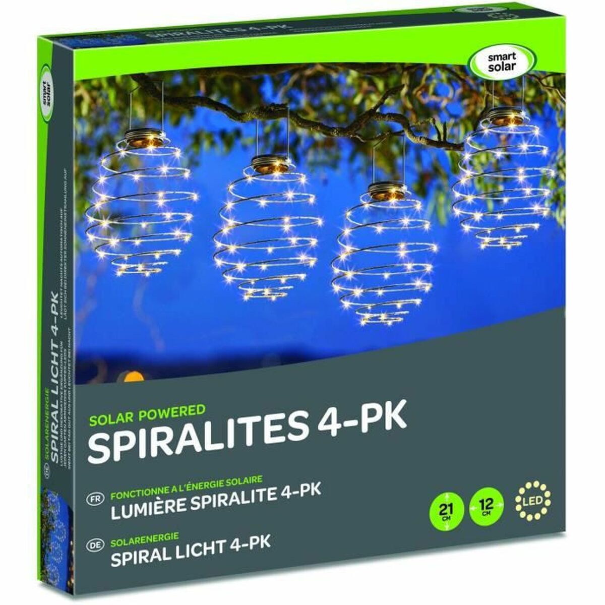 Belysning dekoration Smart Garden Spiralight Grå 4 antal - 3