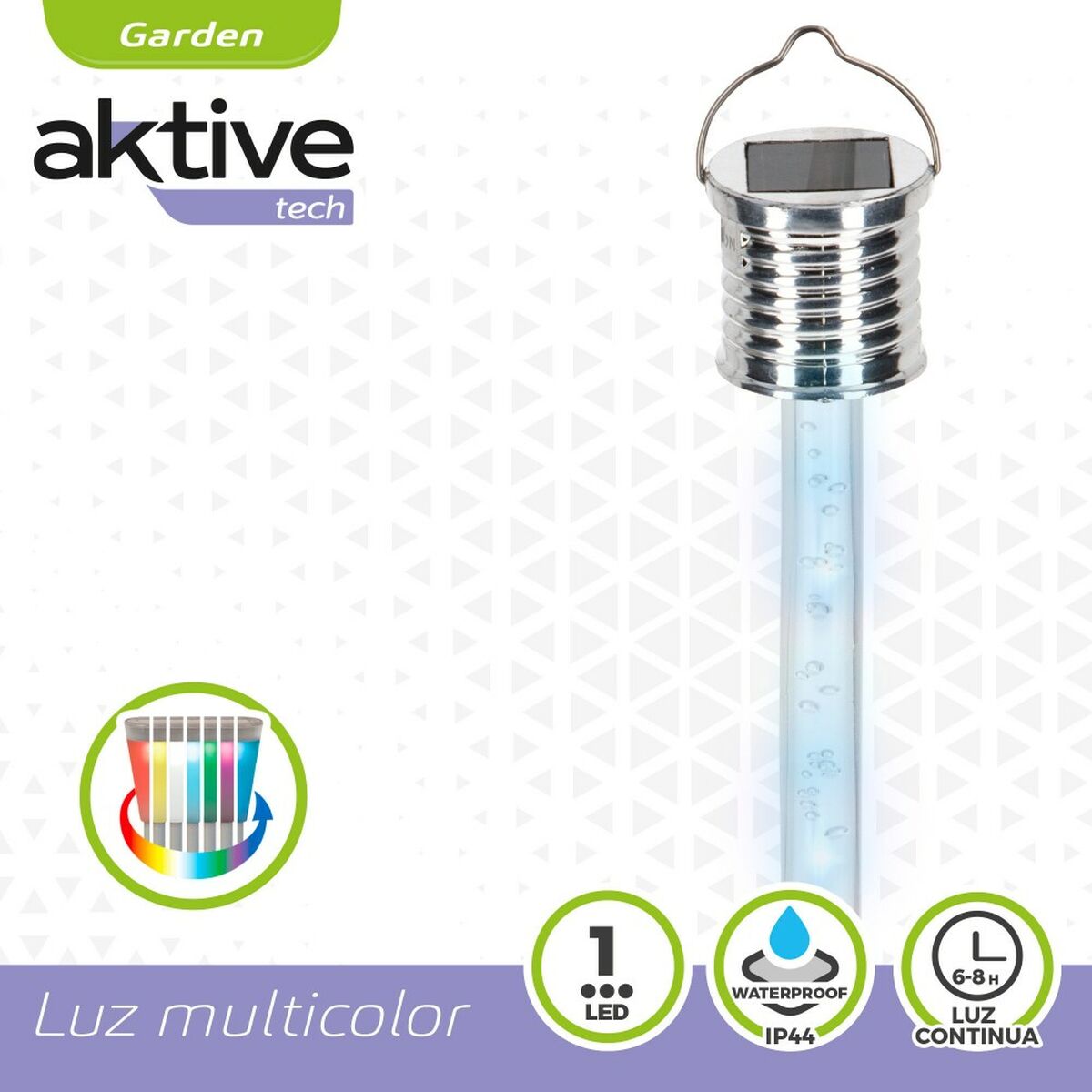 Solcellslampa Aktive 3 x 17,5 x 3 cm (24 antal) - 4