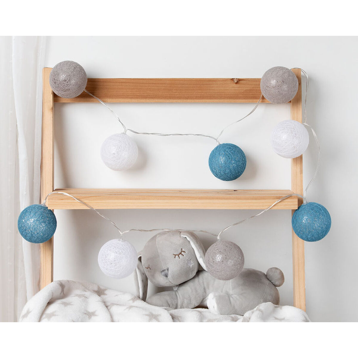Bollkrans med LED 150 cm - 2