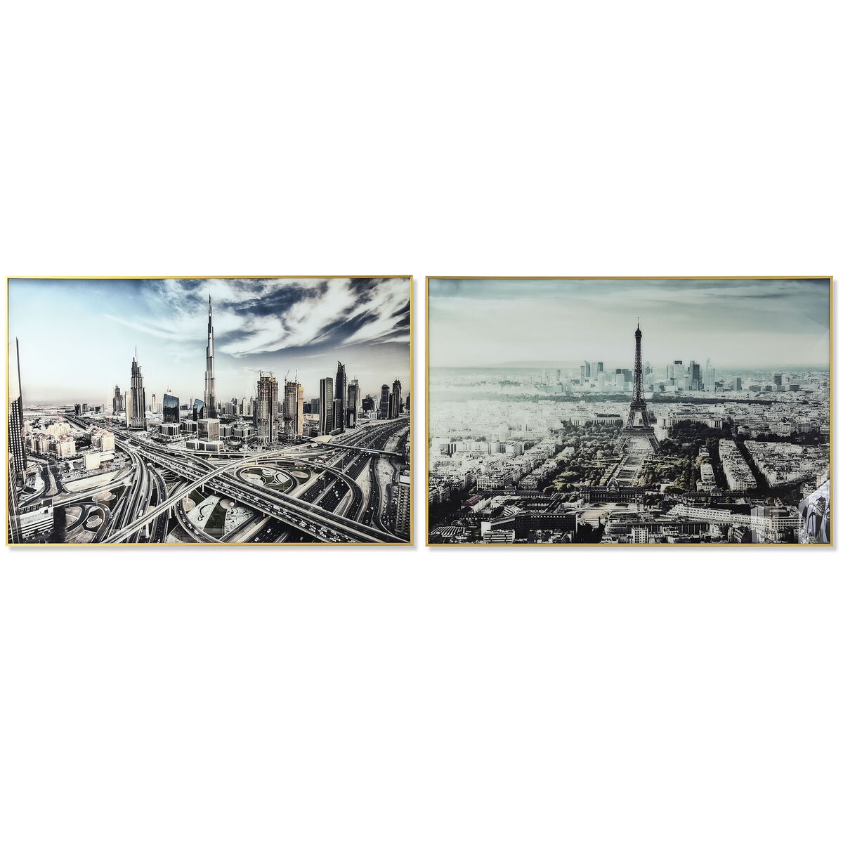 Tavla DKD Home Decor Aluminium Glas 120 x 4 x 80 cm