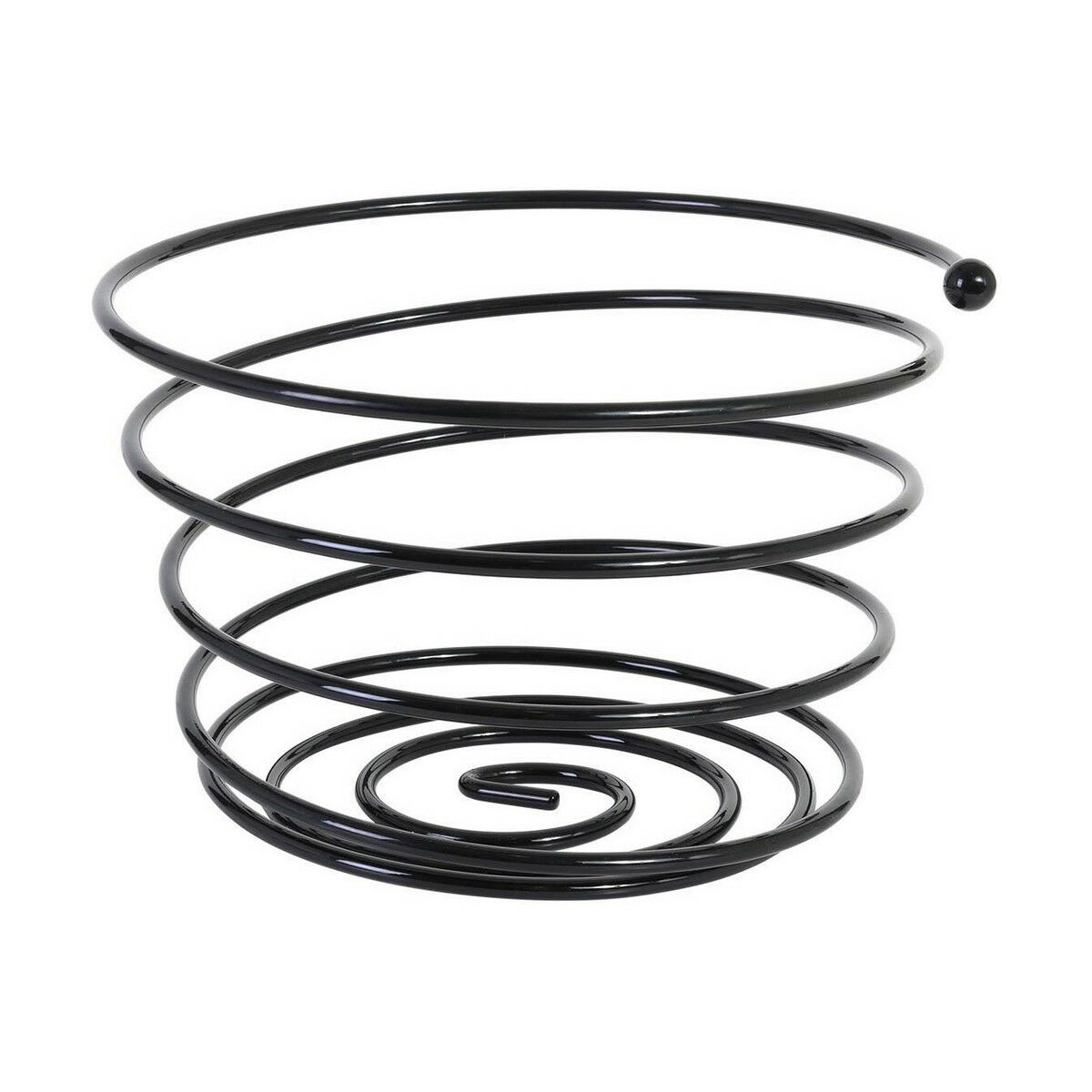 Fruktskål Viejo Valle Svart Spiral Ø 26 x 17 cm (2 antal) - 2