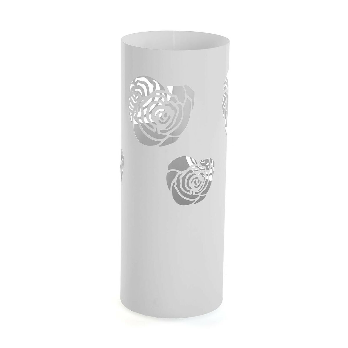 Paraplyställ Versa Flower Vit Metall (19 x 49 x 19 cm)