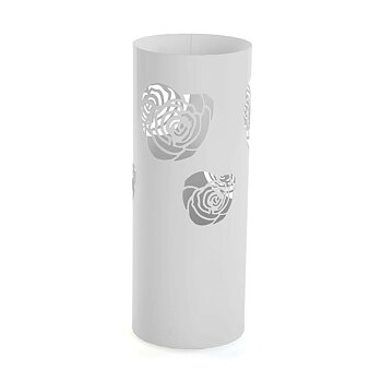 Paraplyställ Versa Flower Vit Metall (19 x 49 x 19 cm)
