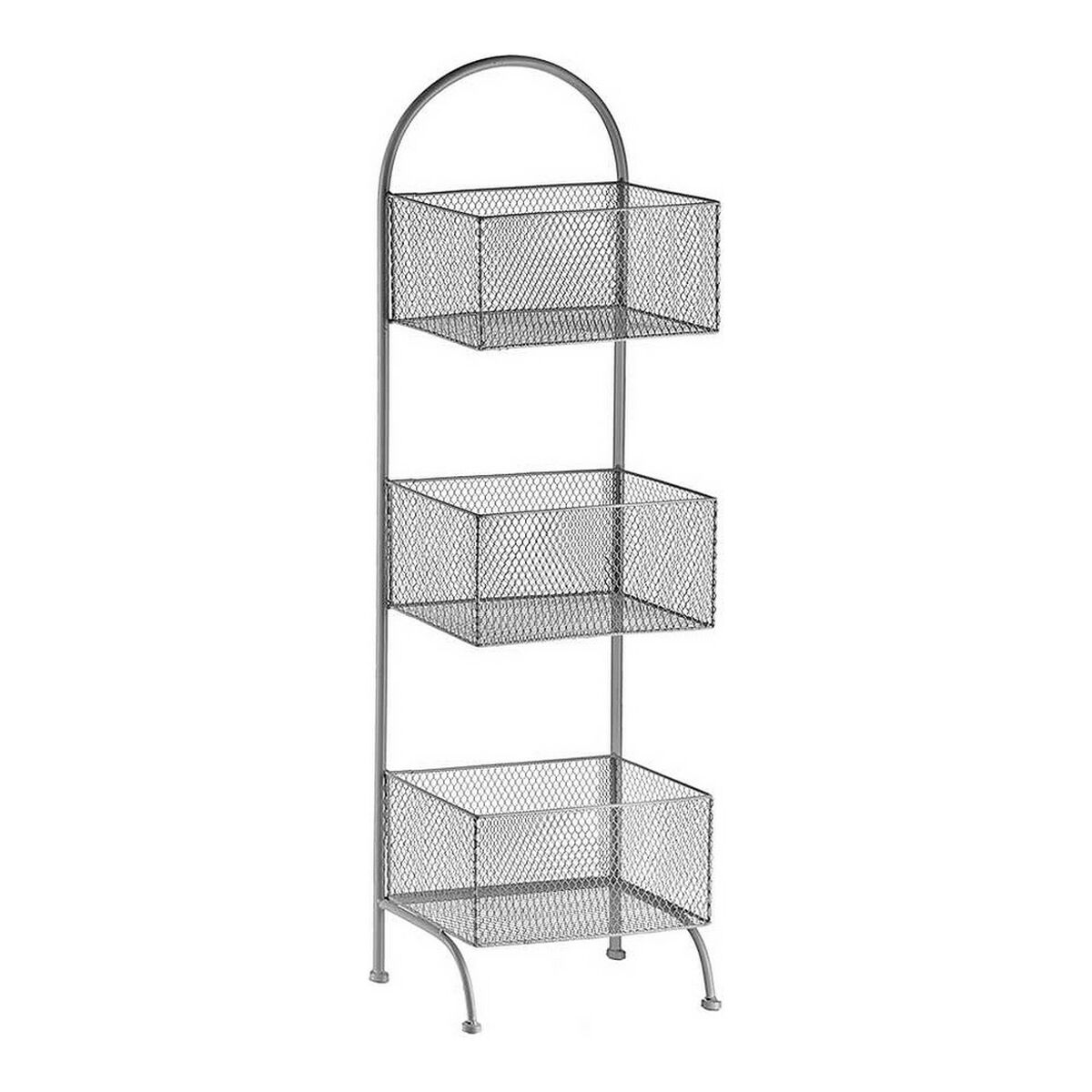 Bokhylla Gift Decor Silvrig Silver Metall 20 x 99 x 32,5 cm