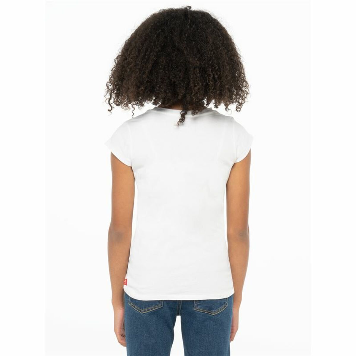 T-shirt med kortärm Barn Levi's Sportswea Vit - 4