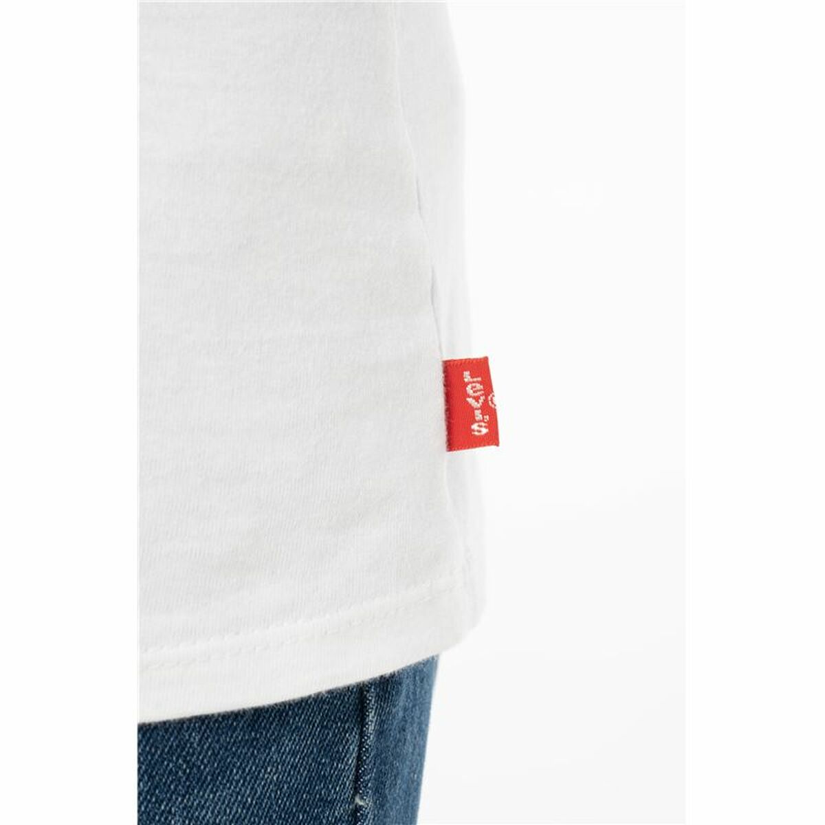 T-shirt med kortärm Barn Levi's Sportswea Vit - 6