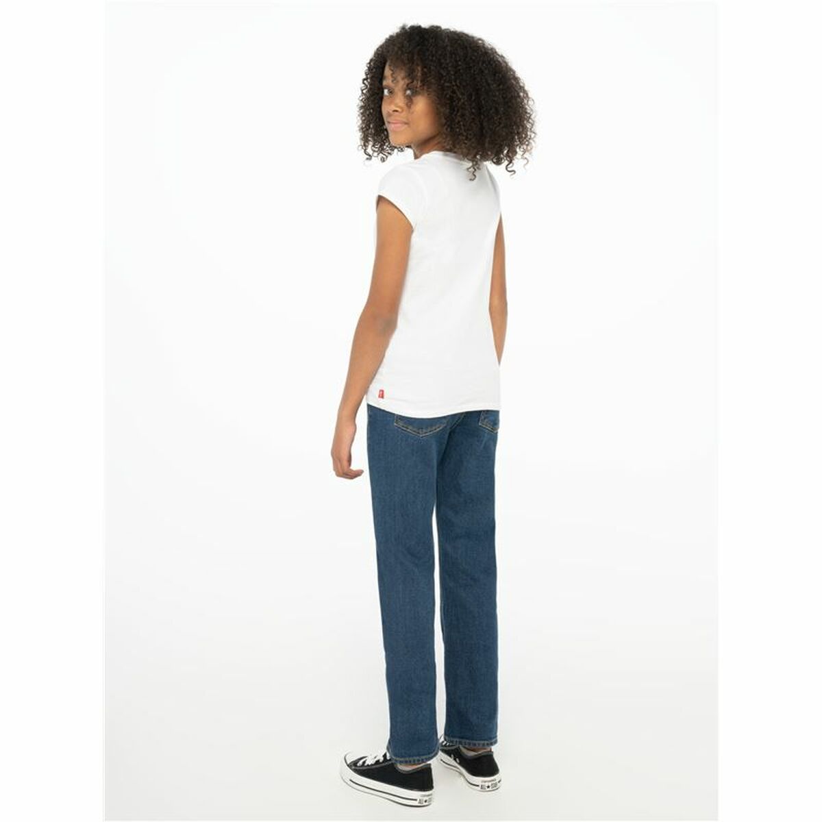 T-shirt med kortärm Barn Levi's Sportswea Vit - 8