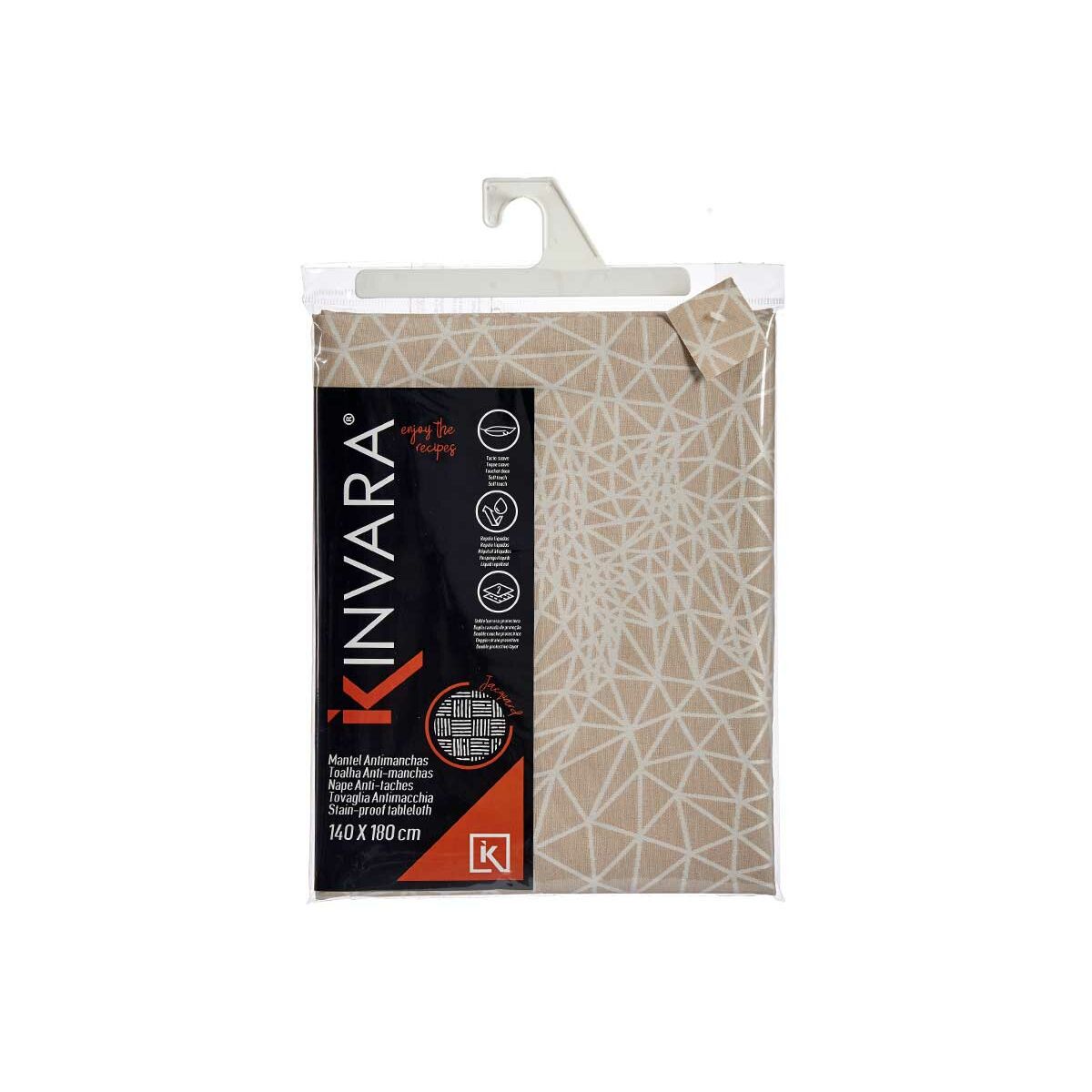 Bordsduk Kinvara Vit Beige Jacquard - 6