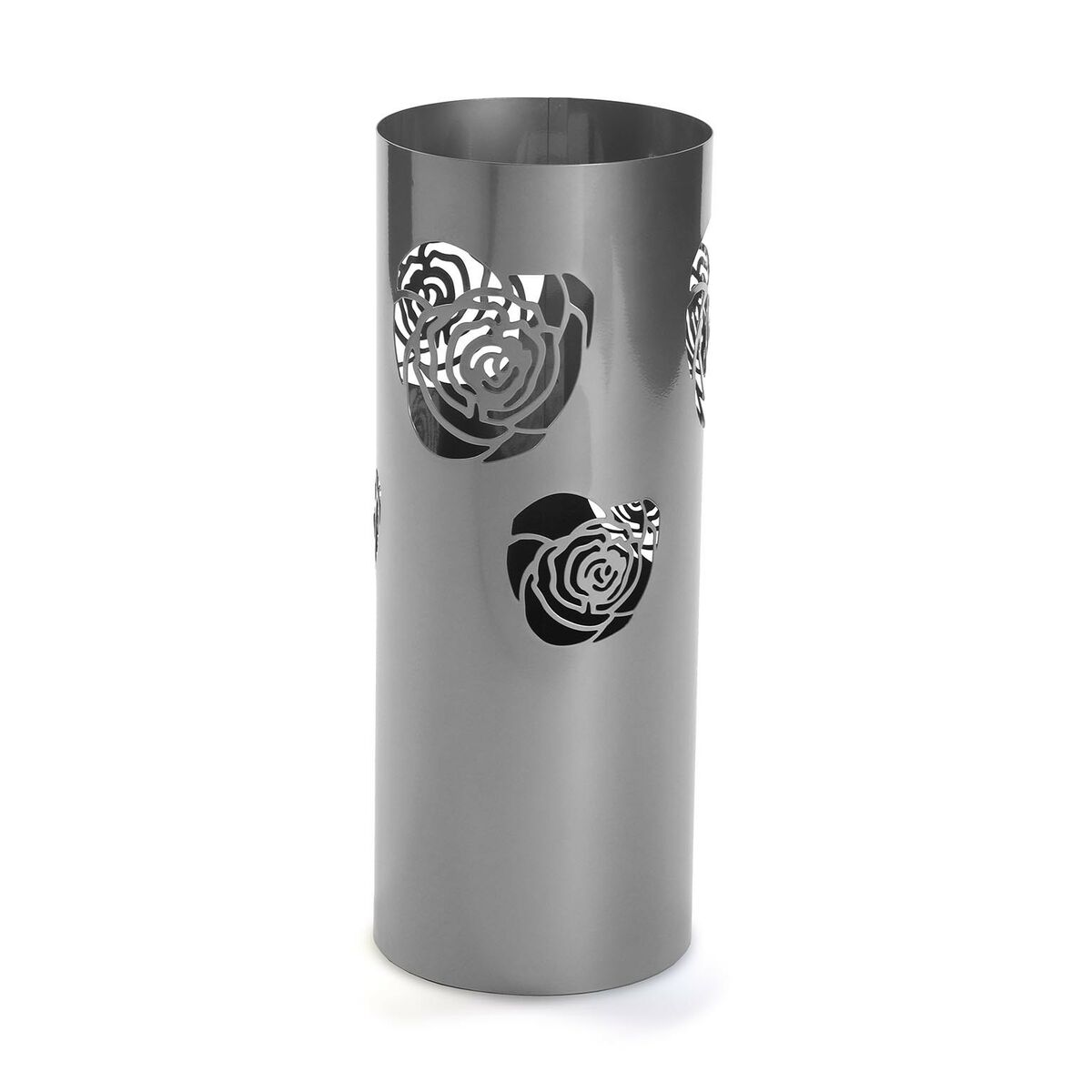Paraplyställ Versa Flower Silvrig Metall (19 x 49 x 19 cm)