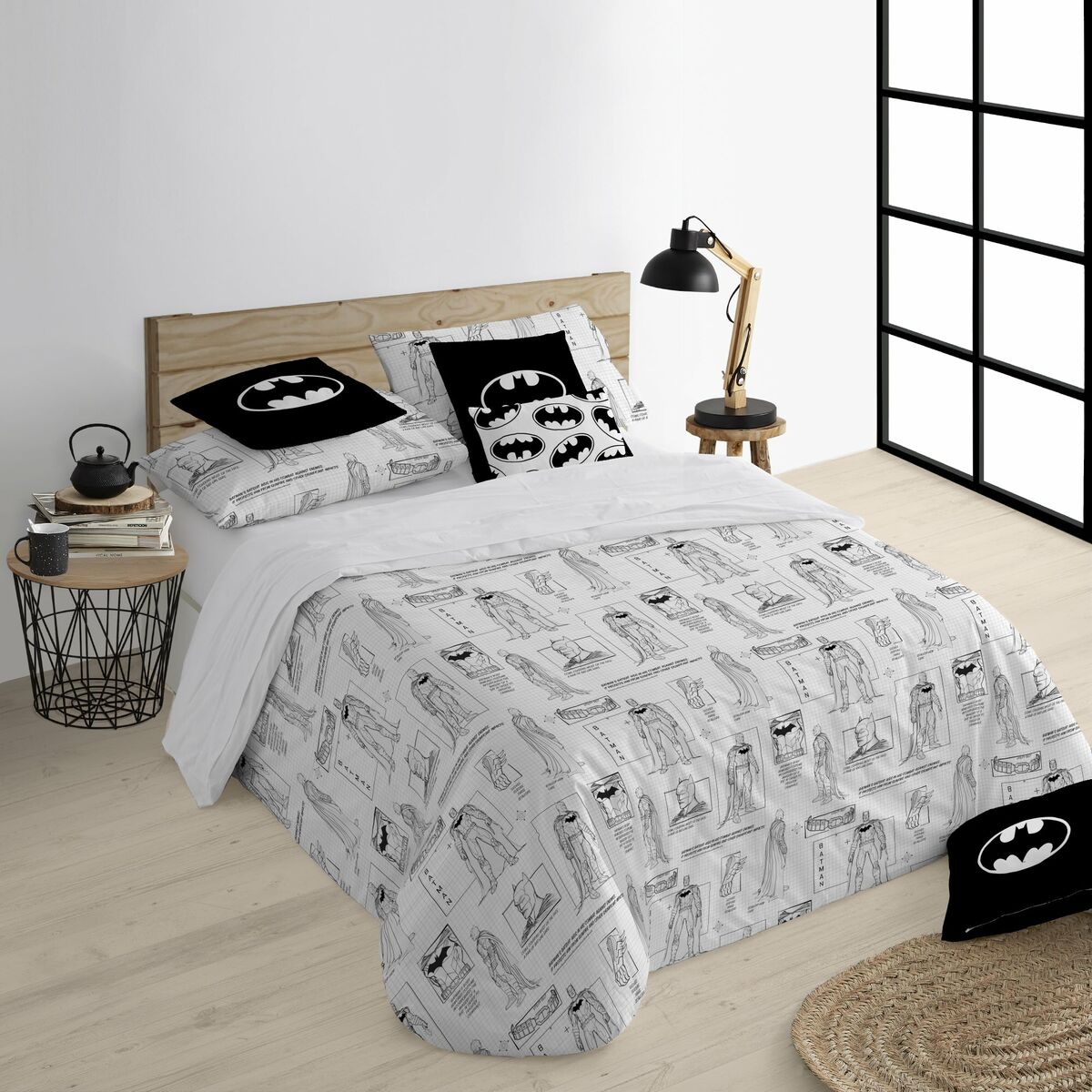 Påslakan Batman Features Multicolour 175 Trådar 140 x 200 cm - 3
