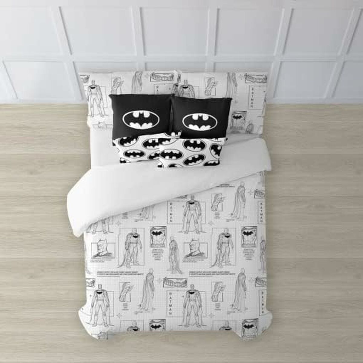 Påslakan Batman Features Multicolour 175 Trådar 140 x 200 cm - 2