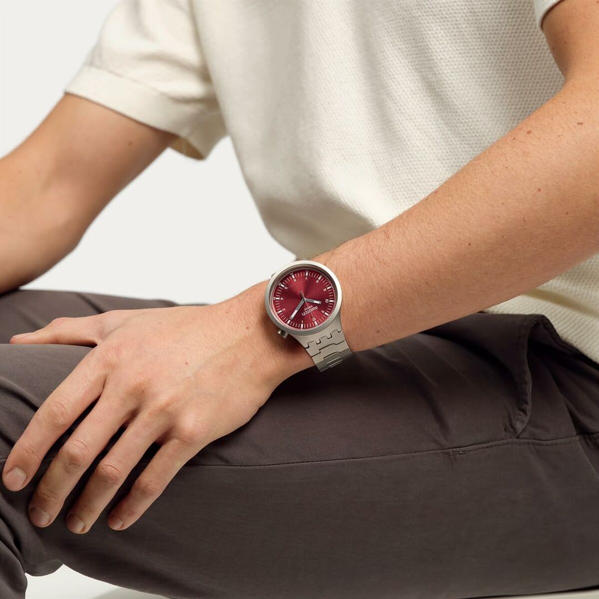 Unisexklocka Swatch SB07S104G Svart Silvrig (Ø 47 mm) - 7