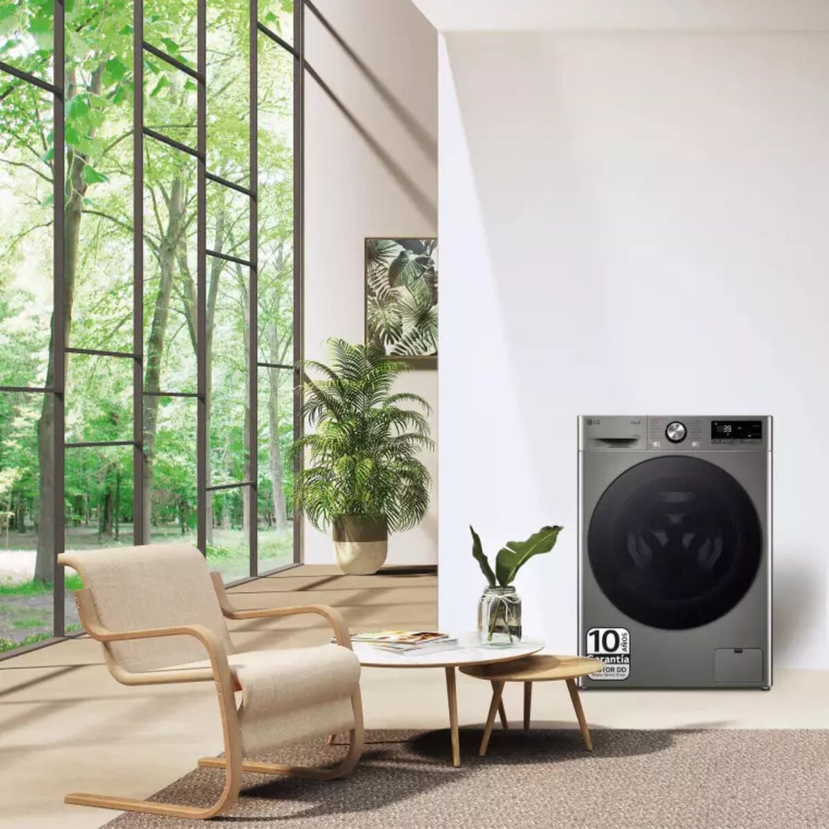 Smart Tvättmaskin-Torktumlare LG F4DR7011AGS 1400 rpm 11 kg/6 kg - 7