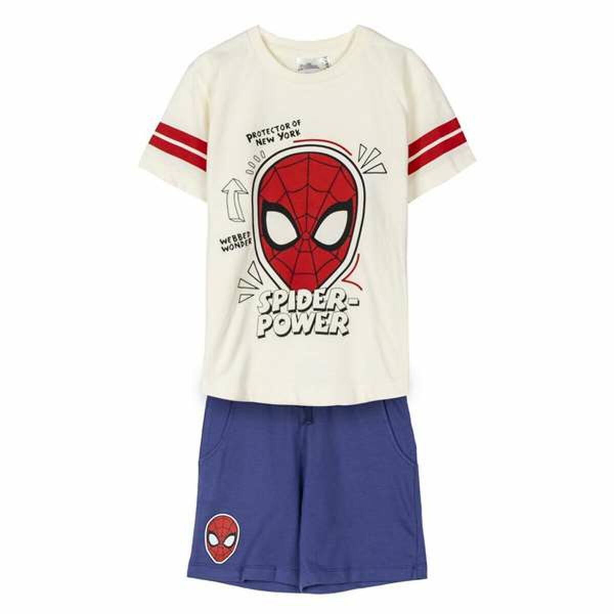 Set av kläder Spider-Man Beige
