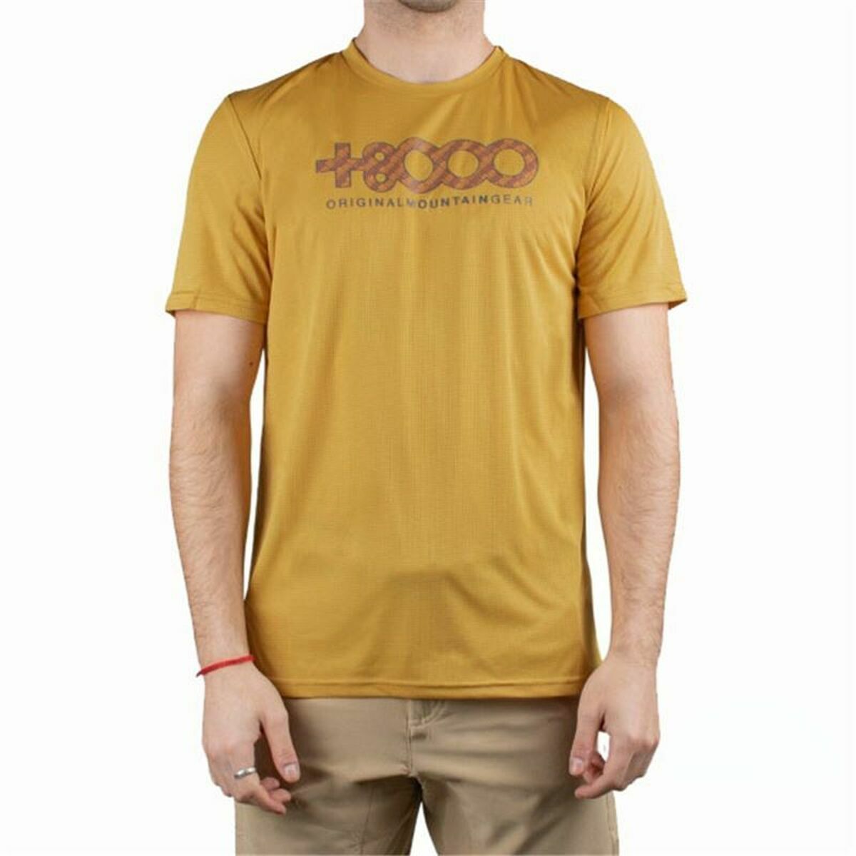 T-shirt med kortärm Herr +8000 Usame Gyllene - 3