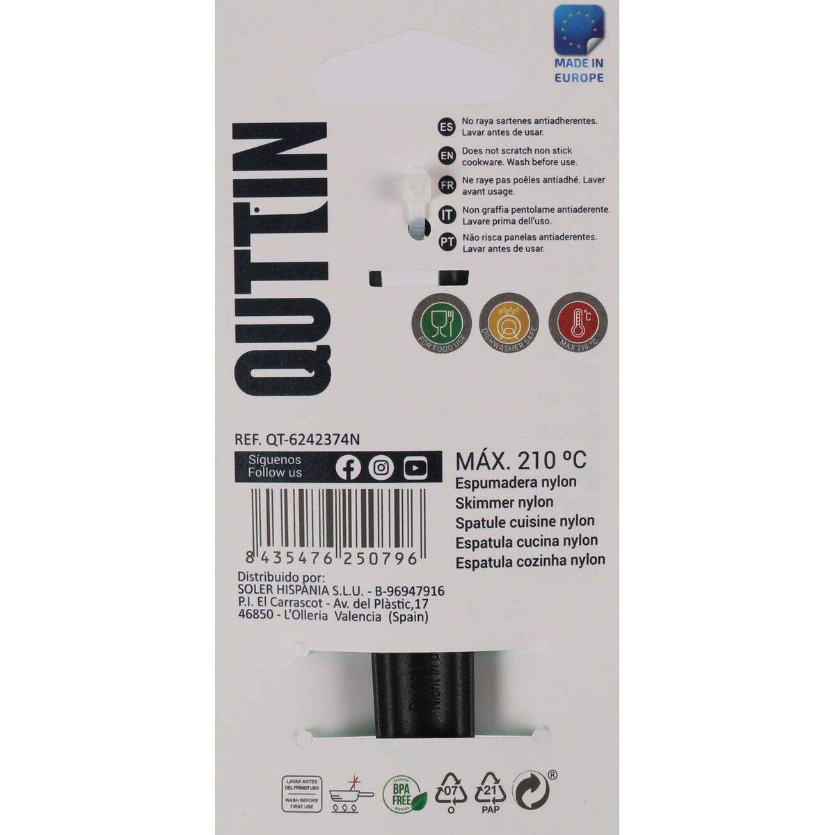 Hålslev Quttin Vinflaskor Svart Nylon 30 x 9,5 cm (24 antal) - 5