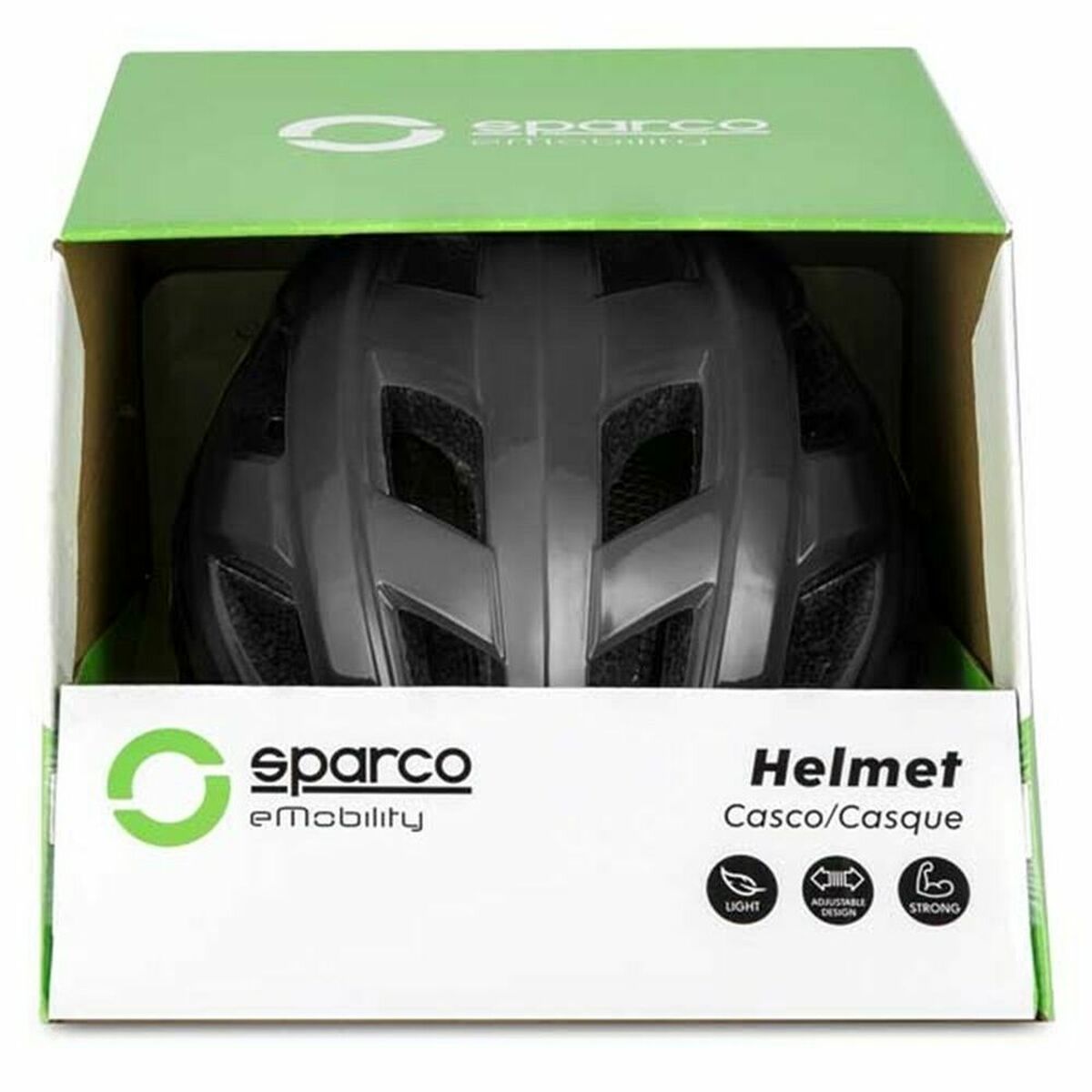 Hjälm för elscooter Sparco SPCSE300BK Grå Svart