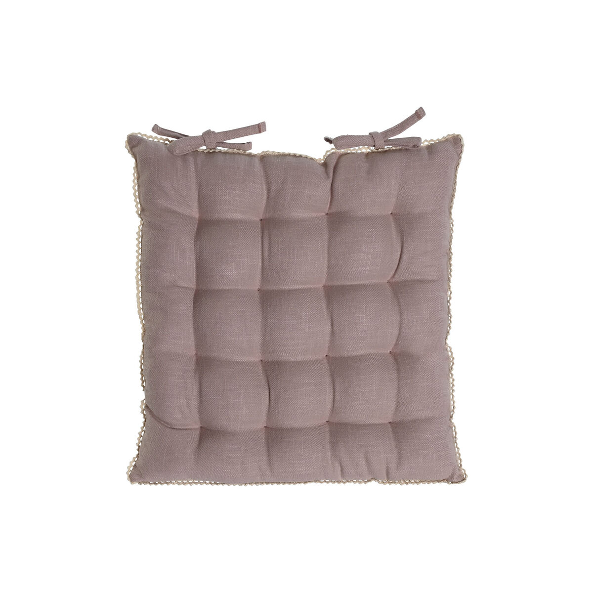 Stolsdyna Home ESPRIT Malva-färg 42 x 42 x 6 cm - 3