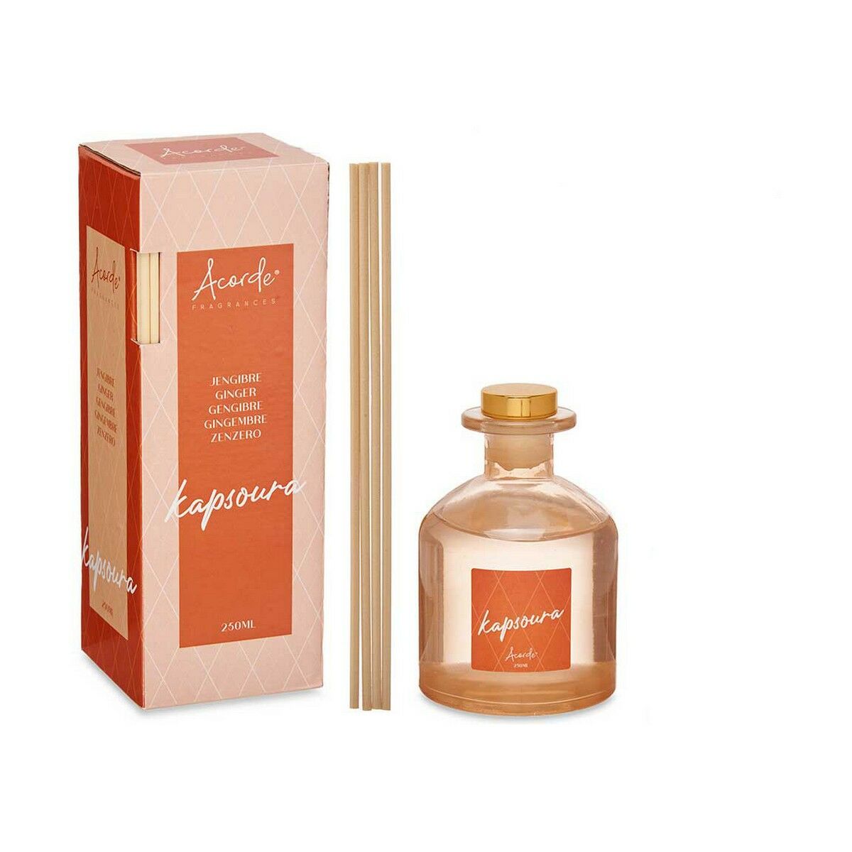 Parfympinnar Acorde Ingefära 250 ml (6 antal) - 4