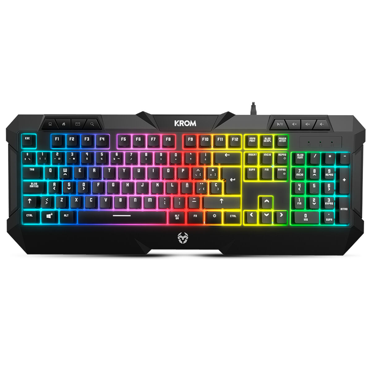Speltangentbord och mus Krom Kunai Qwerty Spanska - 2