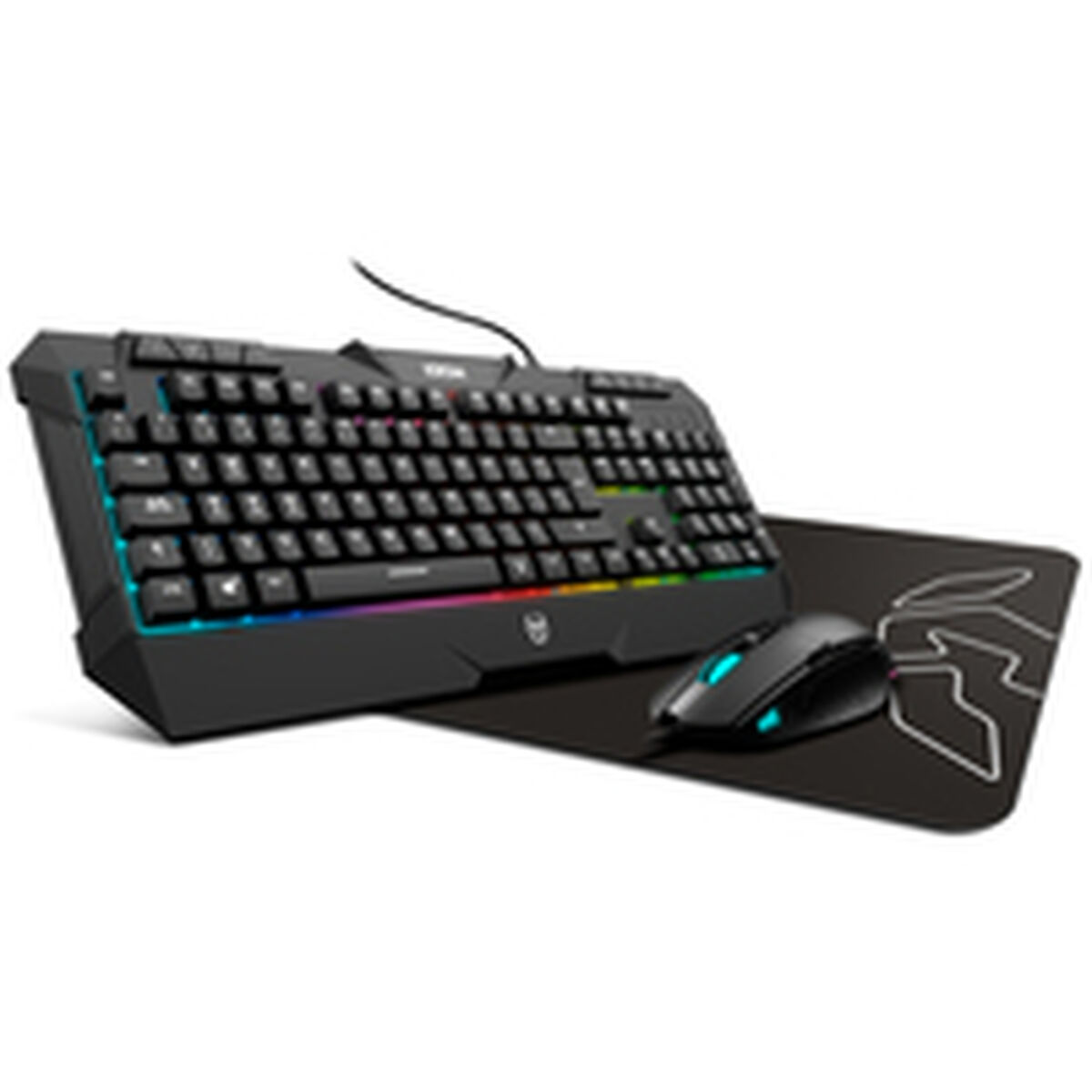 Speltangentbord och mus Krom Kunai Qwerty Spanska