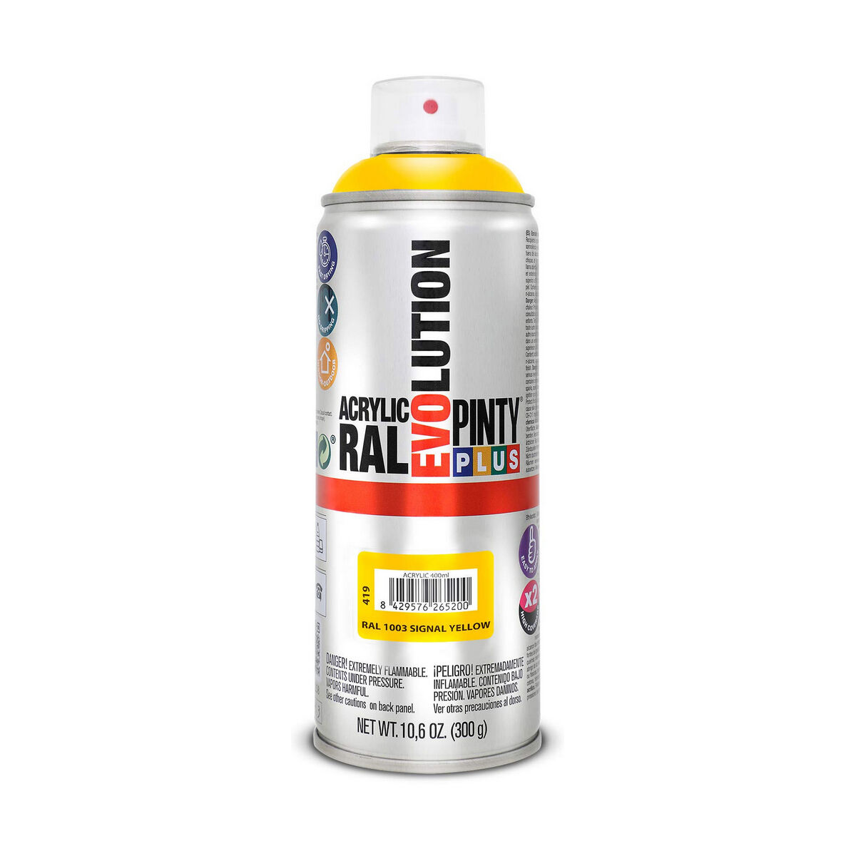 Sprejfärg Pintyplus Evolution RAL 1003 400 ml Signal Yellow - 3