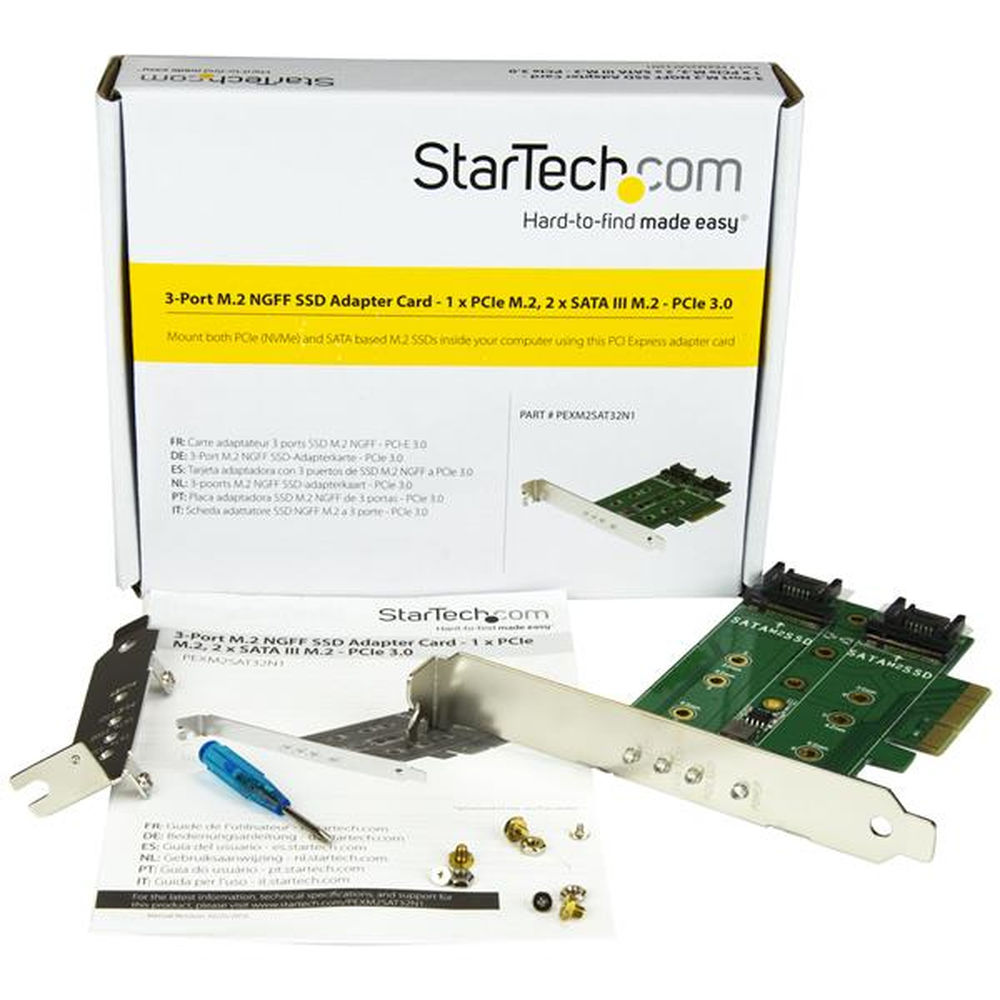 PCI Kort SSD M.2 Startech PEXM2SAT32N1 - 5