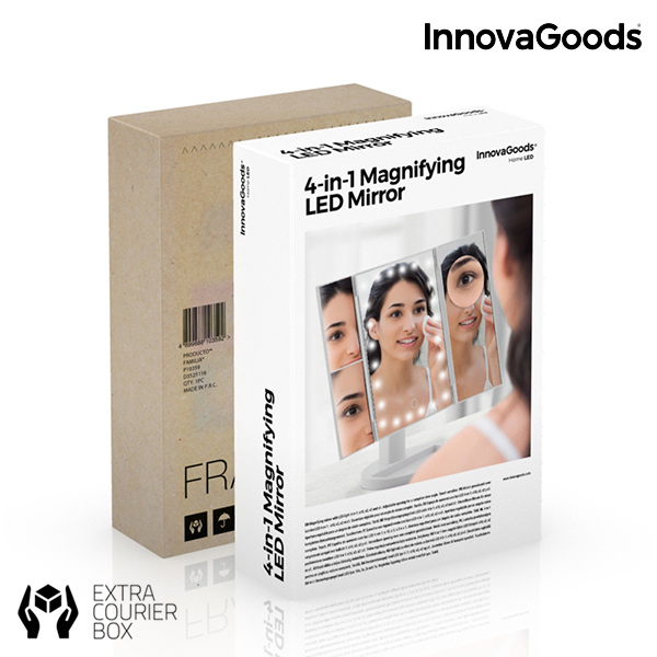 Förstorande Spegel med LED 4-in-1 Ledflect InnovaGoods - 2